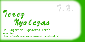 terez nyolczas business card